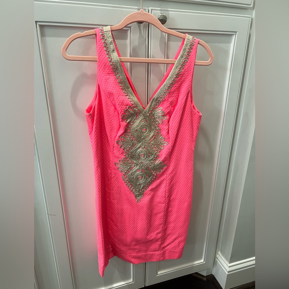 Hot pink Lilly Pulitzer June Shift, size 4